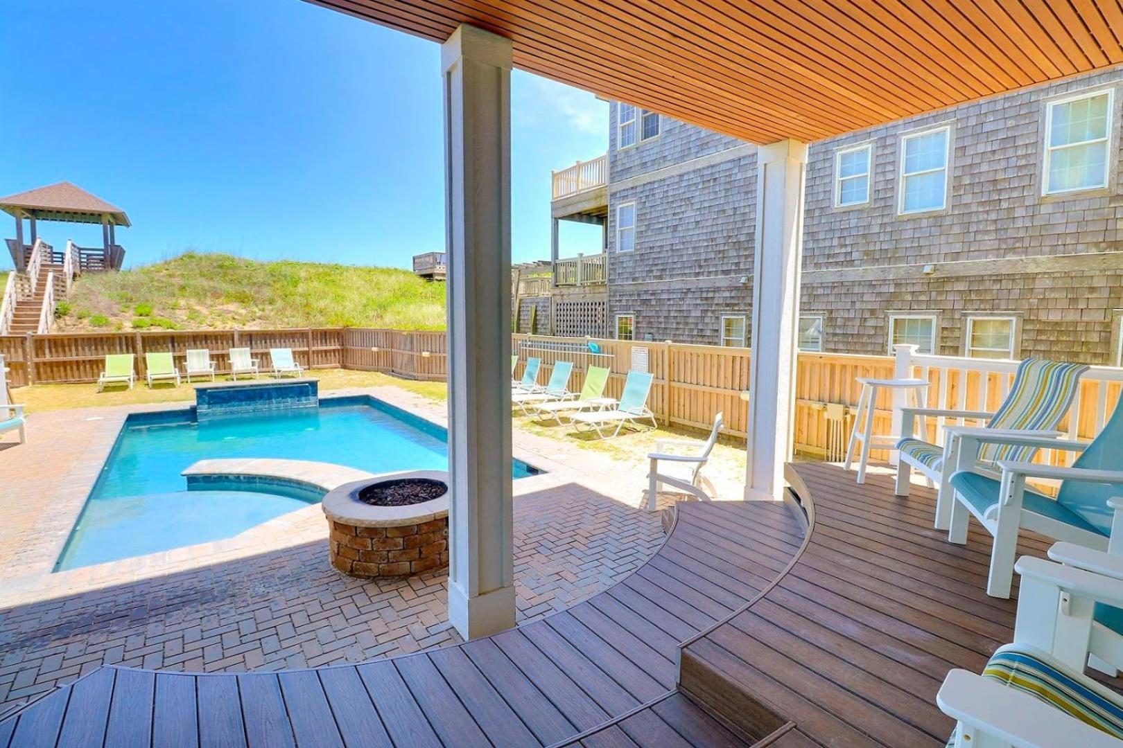 Villa 6007 Happy Sol Oceanfront Heatable Pool Nags Head Exterior foto